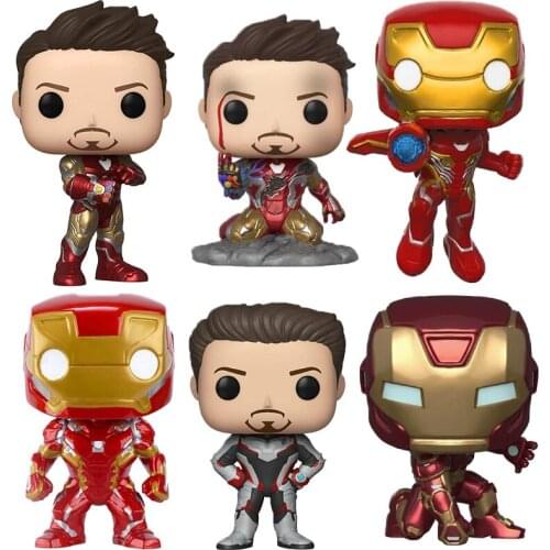 Funko pop Marvel The Avengers Tony #449 IRON MAN #126 #529 #580 Action Figure Toys Collection Dolls Gifts for Children Figure