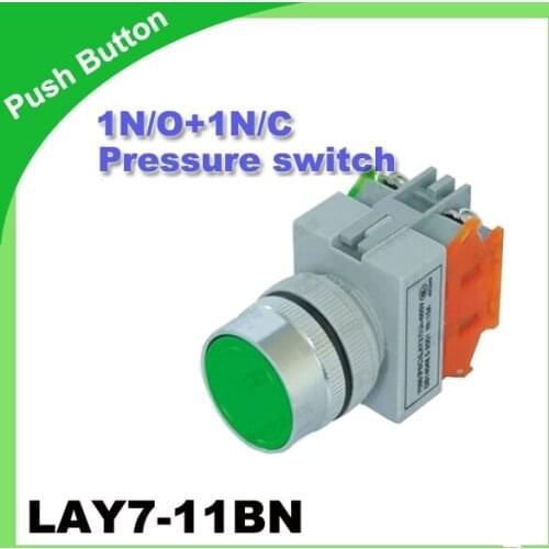 LAY7-11BN pressure switch 22mm (Y090-11BN) 1N/O+1N/C push button 50/60 Hz SWITCH Even button (instant motion)