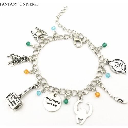 FANTASY UNIVERSE Freeshipping 20pc a lot Superhero charm bracelet BDFSDRFGF03