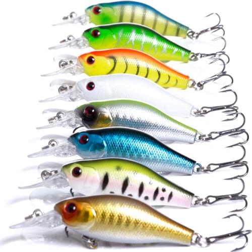 HENGJIA Crankbait Fishing Lure 7cm 10g Artificial Fishing Wobblers Topwater Crank Hard Bait Floating Fishing Lures