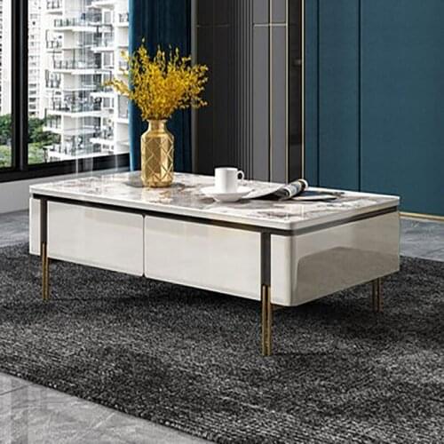 Italian light luxury imported rock board coffee table TV cabinet combination modern minimalist living room Nordic small apartmen