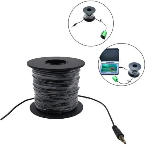 30m 154lb Fishing Camera Cable Underwater Camera Data HD SD Transmission Line With Headphone Plug 3.5mm Fish Tackle Pesca Tools