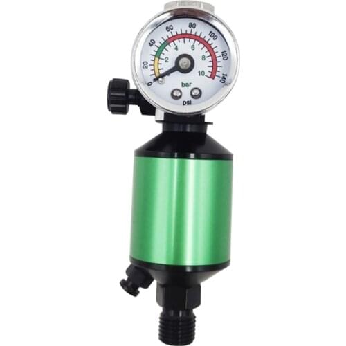 Oil Water Separator Air Regulator Gauge for HVLP Guns Plasma Cutters for All Kinds of Repairing with Pressure Gauge