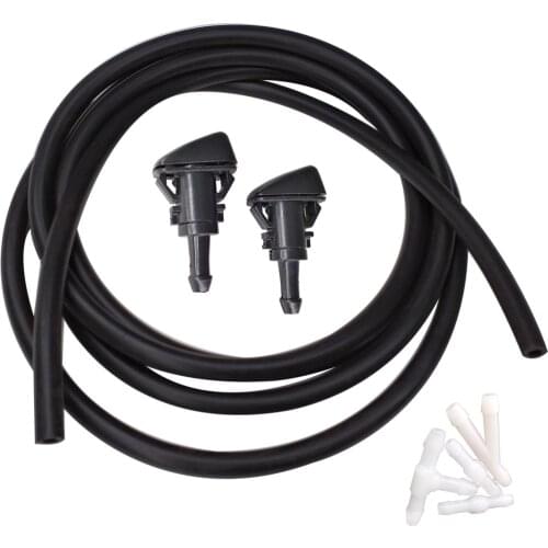 Windshield Washer Wiper Water Spray Nozzle Kits For Hyundai Verna ix35 ix25 Dodge RAM 1500 With Water Hose and 4pcs Connectors