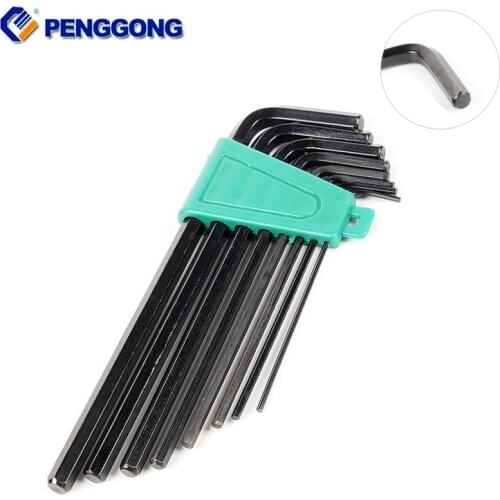 8 Pcs/Set 1.5mm-6mm Hex Wrench Sets Hexagon Hex Allen Key Set Wrench Standrad 90 Angle Hand Tools Repair Tools Screwdriver Tool