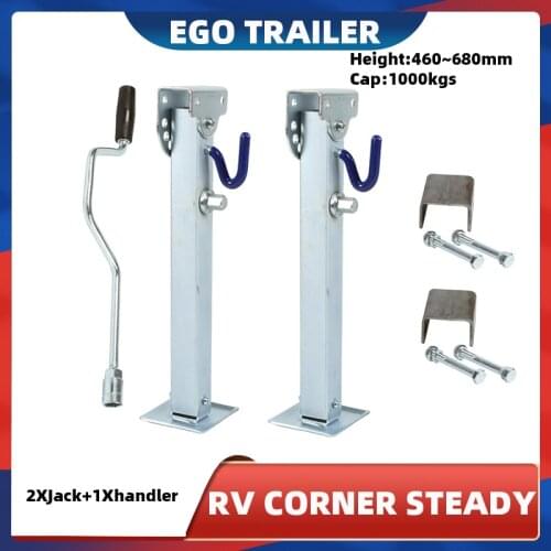 EGO TRAILER stabilser Legs Drop Down Caravan parking legs Motorhome Camping RV Trailer, prop stands 460~680mm Type B