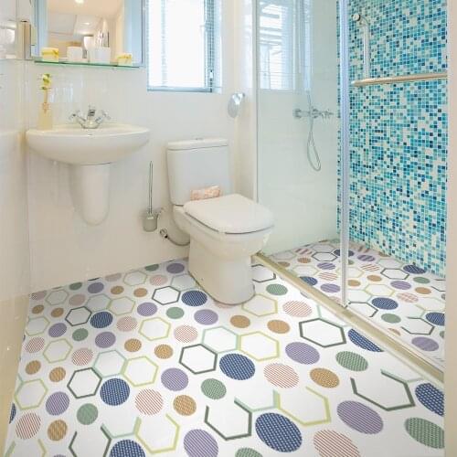 Funlife Anti-slip Floor Sticker,Cement Wall Floor Tiles Decal Waterproof Kids Room Bathroom Sticker,Removable DIY Home Decor
