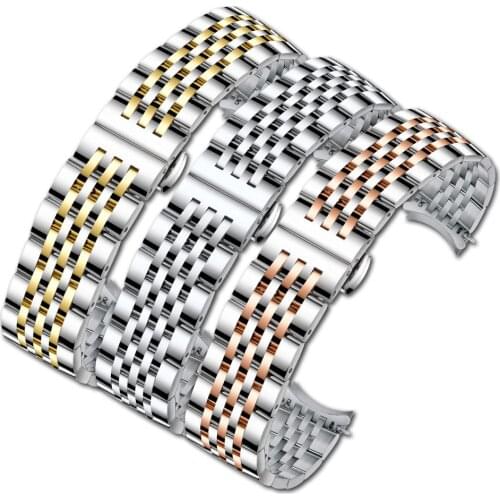 Stainless Steel Watch Accessories Stainless Steel Strap Male Female 20mm/22mm Sport waterproof for Samsung Galaxy Watch Band