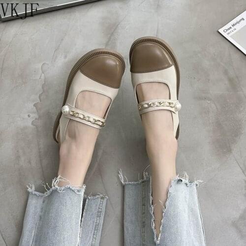 Sandals Elastic Band Shoes All-Match Mary Jane Summer Heels 2021 Womens Slip-on Low Open Girls Pearl New String Bead Rubber