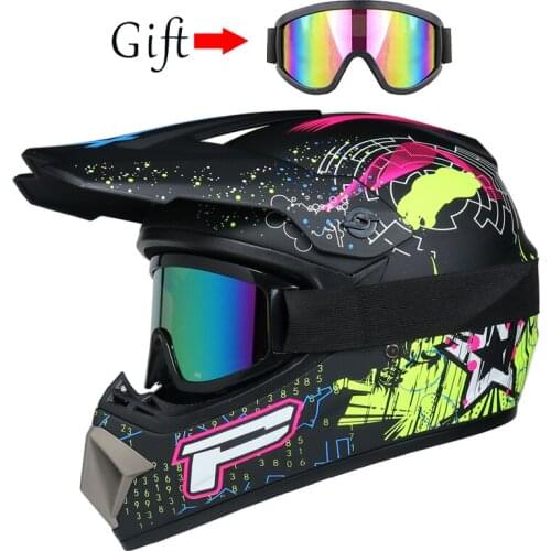 Capacetes motocross helmet professional off road helmet Mens motorcycle helmets Dirt Bike Rally racing casco DOT Approved