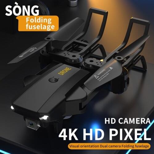 R10 ABS Folding 6-Axis Gyroscope UAV Aerial Photography RC Quadcopter Mini Drone 4K HD Camera FPV Remote Control Helicopter Toy