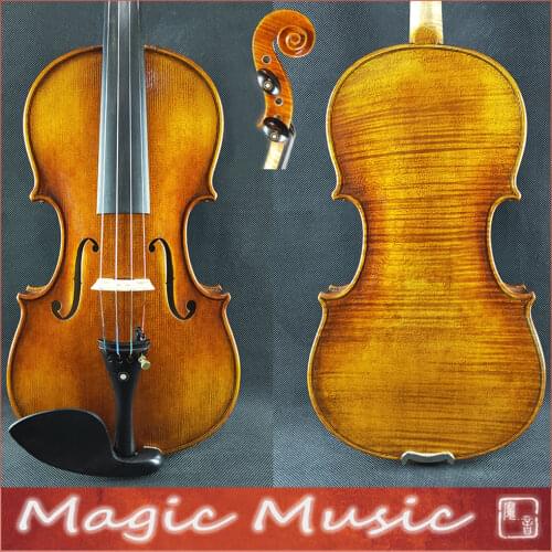 SELECTED! Antonio Stradivarius 1714 "Soil" Copy Master Level 4/4 Violin #2362, European Spruce & handmade oil varnish
