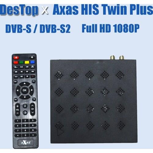 Axas His Twin Plus DVB-S2/S HD 2x DVB-S2 SAT tuner Enigma 2 Satellite TV Receiver WiFi + Linux E2 OPENATV image H.265 TV Box