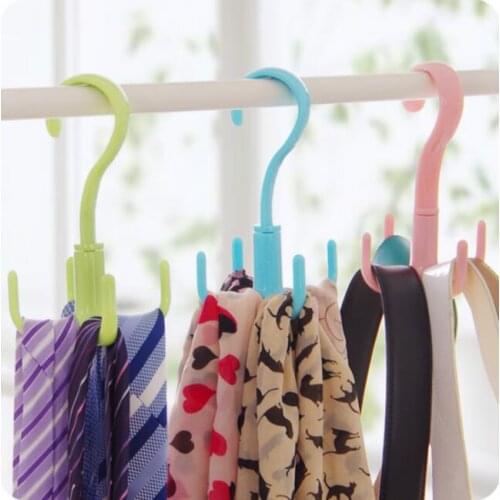 Rotating Multi-purpose Hanger Rack Strap Silk Scarf Storage Rack 3 Pcs/Lot Hanging Shoe Rack Debris Bag Rack