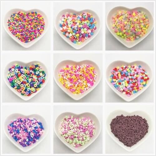 1kg Star /snowflake Polymer Hot Soft Clay Sprinkles Colorful for DIY Nail Earring Necklace Hair accessories Jewelry