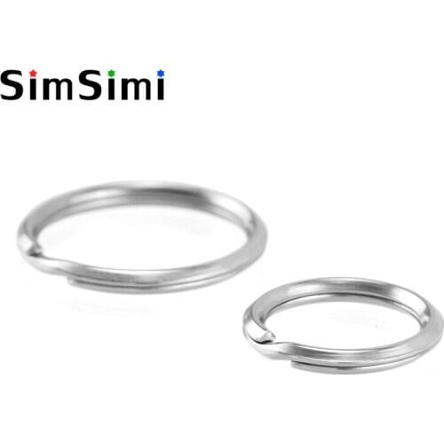 100pcs Stainless Steel Key Ring Key Holder Ring Triangle Wire 1.6mm Diameter Outer Dia 19/25mm Metal Keyring High polished