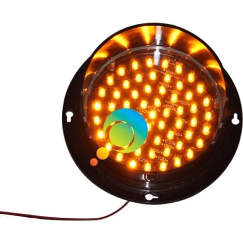 DC24V unique design 125mm yellow LED light mini parking lots traffic lamp module