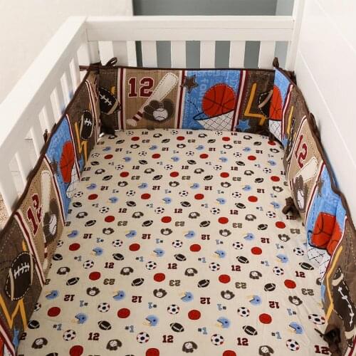 4 Pcs Surrounding Baby Crib Bumpers Kid Baby Bed Circumference Pillow Cushion Bumper For Infant Baby Care Bedding Cot Protector