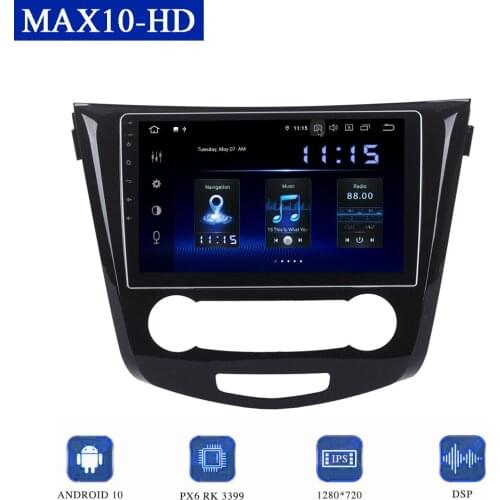 For Nissan Qashqai 2014 2015 2016 2017 2018 Multimedia 10.2" Android Car Radio Stereo Head Unit IPS DSP CarPlay 4GB 64GB TDA7850