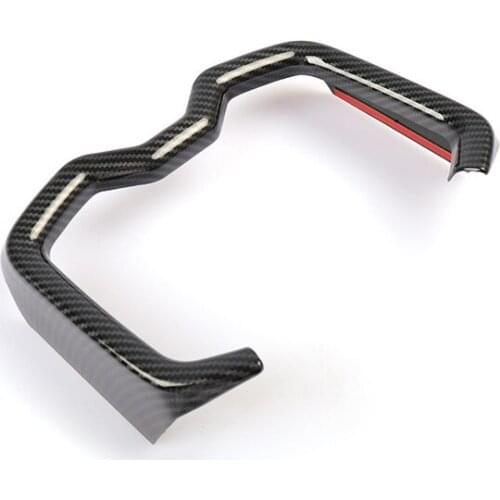 Car Accessories ABS Carbon Fiber Interior Front Water Cup Holder Frame Strip Cover Trim Fit for Toyota Rav4 2019 2020 Rav 4 Xa50