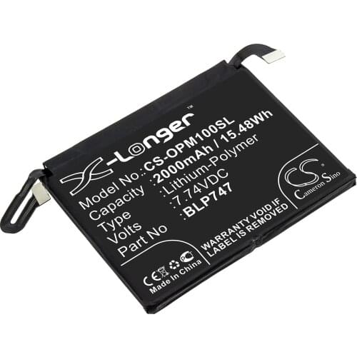 CS 2000mAh / 15.48Wh battery for OPPO PCLM10, Reno ACE BLP747
