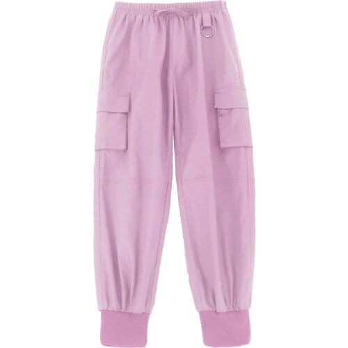 Children Anti-mosquito Pants Girls Casual Long Pants Fashion Teenage Cargo Sweatpants Kids Trousers Sportswear 6 8 10 12 14 Year