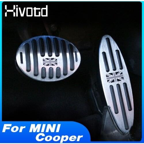Accelerator Pedal Cover Fuel Brake Footrest Pad Interior Refit Accessories For MINI Cooper Countryman JCW F55 F56 F60 R55 R60