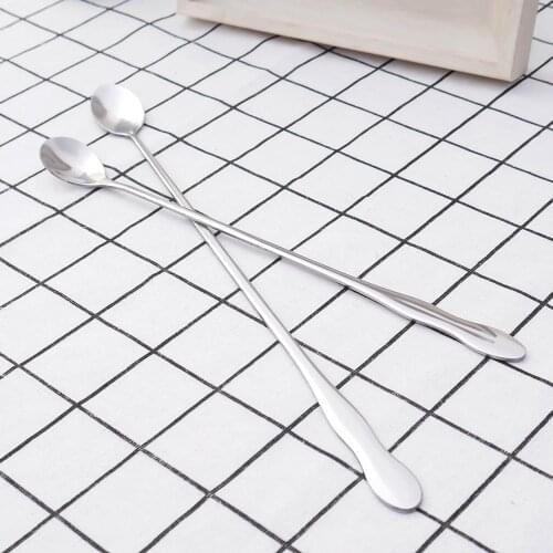 Spoon Stainless Steel Twisted Mixing Stir Spoon Bar Tool Gourd-like Long Handle Coffee Spoon Cocktail Bar Kitchen Accessories