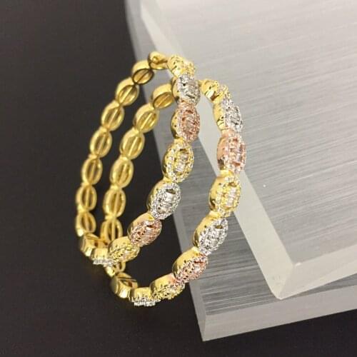 Lanyika Fashion Jewelry Irregularity Olivary Micro inlay Party Earrings Anniversary Banquet Daily Best Gift