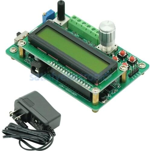 DDS Function Signal Generator Module 1602 LCD Display Sine Triangle Square Wave TTL Output Storage Recall Counter 0.01Hz - 5MHz
