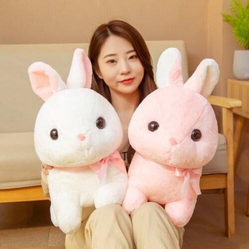 Soft Cartoon Big Ear Rabbit Plush Toy Cute Bunny Doll Stuffed Animal Lovely Toys Sleep Appease Pillow Girl Kids Birthday Gift