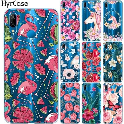 Flamingo Unicorn Floral Leaves Soft TPU Case Cover For Coque Huawei P8 P9 P10 P20 Mate 10 20 Lite Pro Fruit Flower Silicon Capa