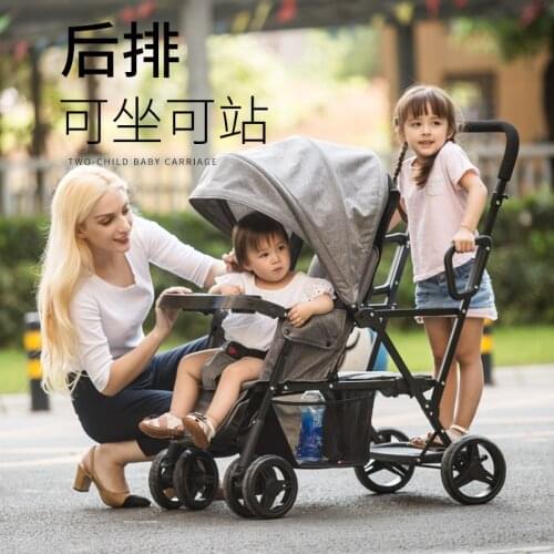 Twin Stroller, Second Child, Double Stroller, Big Child Stroller, Foldable And Lightweight, Can Sit And Fold Before And After