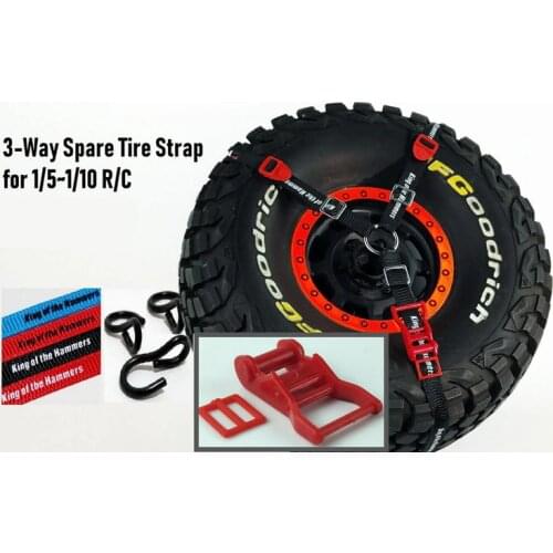 RC Spare Tire Fixing Strap Anti-Slip Belt for 1/10 TRAXXAS LOSI Axial 90048 Model Climbing Car Straight Bridge Short Card RC Car