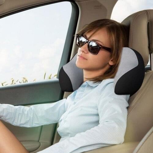 Memory Foam Car Seat Headrest U Shaped Travel Pillow Comfortable Sleeping Neck Cushion Soft Nursing Cushion Nap Time Head Holder