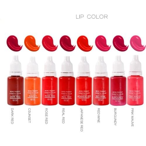 1set Professional Permanent Makeup Machine Pigments Set Tattoo Ink Microblading Pigpigment Eyebrow Lip Eyeliner Make Up 23 Color