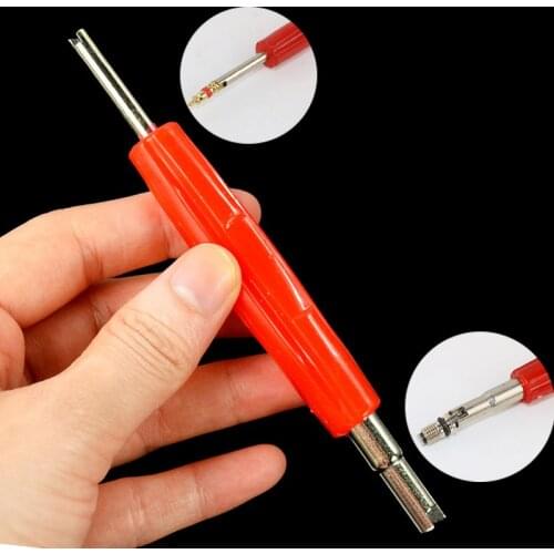 1pcs Tire valve core removal tool tire repair tool valve core wrench air conditioning repair tool valve core screw driver