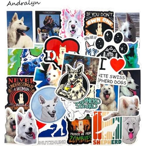 10/50Pcs Switzerland Shepherd Dog Cute Catoon Stickers For Motorcycle Laptop Skateboard Mobile Phone Guitar DIY Manual Album