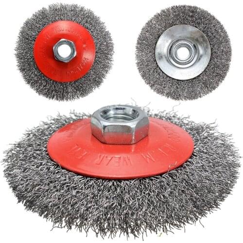 100mm / 4\\\\\\\\\\\\\\\" Wire Bevel Brush Cleaning Deburring Descaling Paint Removal