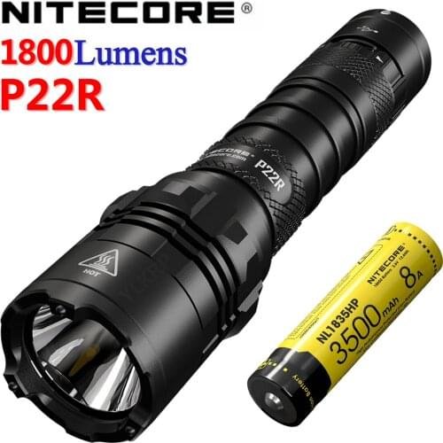100% Original NITECORE P22R CREE XHP35 HD LED 1800 lumens USB-C Rechargeable for Law Enforcement,Military