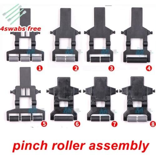 2pcs/lot pinch roller assembly paper rubber for infinity Challenger Allwin Human Gongzheng Xuli rubber roller paper pressure