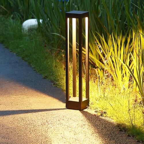 20/40/60CM Waterproof COB LED Pathway Lawn Lamp Aluminum Garden Pillar Light Outdoor villa landscape Stand bollards light