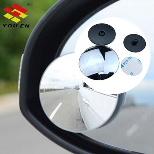 YUANSHENG 360 Degree Frameless Ultrathin Wide Angle Round Convex Blind Spot Mirror For Parking Rear View Mirror High Quality