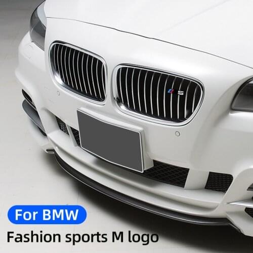 3D Car Emblem Stickers for BMW M3 M5 Decoration Car Front Grille Trim Stickers Easy Installation Auto Accessories