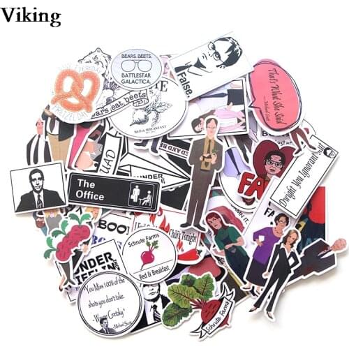 46 Pcs/set The Office Funny Stickers Waterproof Stickers for Suitcase Luggage Laptop DIY Sticker PVC Skateboard Sticker G0172
