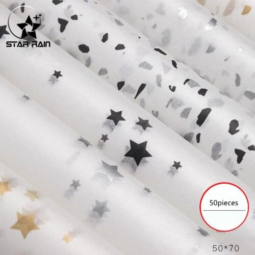 50Pieces 50x70cm Translucent Flowers Wrapping Paper Sheet Gift Packaging Floral Bouquet Decor Sydney paper Packing Material Dec