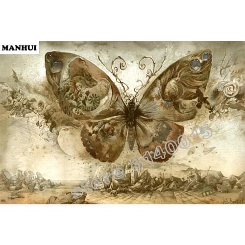 Diamond Painting Cross Stitch colorful diamond painting butterfly 3d embroidery paintings Needlework daimond painting BFC208