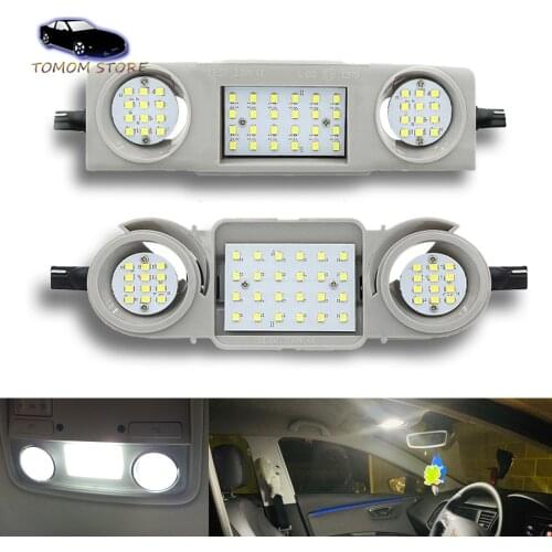 White led front rear car interior roof reading lights for Seat Alhambra Leon Skoda Octavia 5E3 Superb 3T4 Yeti Golf Jetta