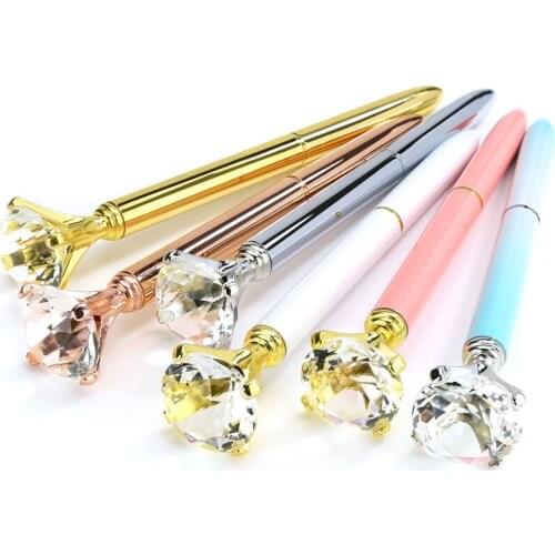 Big Diamond Pen Gem Scepter Carbon Pen Student Gift Crystal Gel Pen