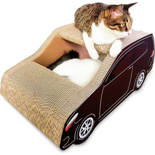 Corrugated paper cat scratch board SUV sedan cat litter cat claws climbing frame ring car cat scratch board